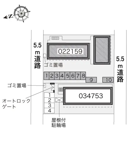 ★手数料０円★大阪市生野区巽西　月極駐車場（LP）